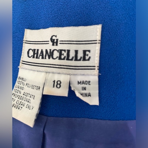 Chancelle Church Beaded Neckline 2 Piece Suit Size 18 - Picture 3 of 14